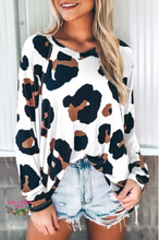 Load image into Gallery viewer, White Leopard Top
